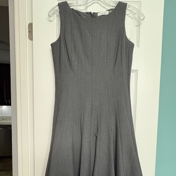 Calvin Klein Bailey Dress in 2P Petite Grey - Picture 2 of 3